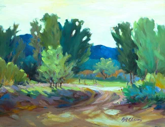 Hacienda Road, ca 1990-2000 (olja på duk)