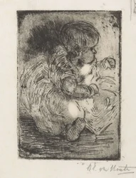 Porträtt av H.W. Mouton som bebis