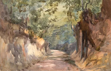 Ingång till Scalands Gate (akvarell och grafit på Wove Paper)