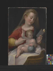 Madonna And Child (olja på duk)