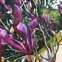 Livfull abstrakt blomsterkonst