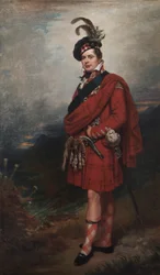 Augustus Frederick, hertig av Sussex, i höglandsklänning, 1885