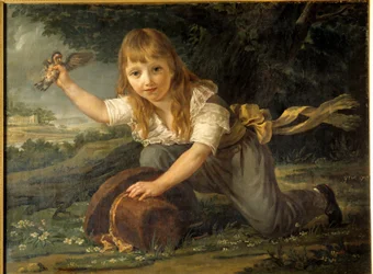 Porträtt av Paulin des Hours barn, arvtagare till en rik familj av tillverkare och framtida borgmästare i Montpellier Målning av Antoine Jean Gros (1771-1835) 1793 Sön. 0,98x0,74 m Rennes, Musee des Beaux Arts