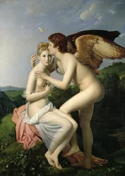 Psyche tar emot Amors första kyss, 1798