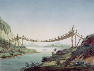 Repbro nära Penipe, korsar floden Chambo, Mexiko, 1810