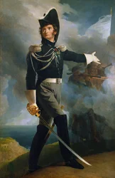 Porträtt av Louis du Vergier, 1819