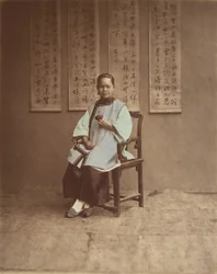Flicka från Shanghai, 1870-talet.