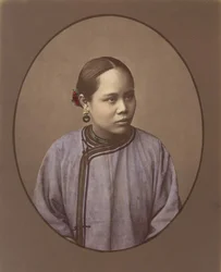 Flicka från Shanghai, 1870-talet.