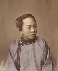 Flicka från Shanghai, 1870-talet.
