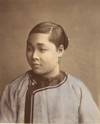 Flicka från Shanghai, 1870-talet.