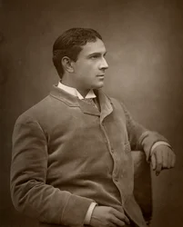 Maurice Barrymore, brittisk skådespelare, 1886