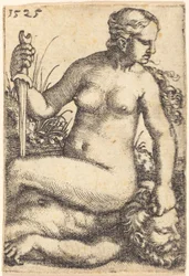 Judith sitter på Holofernes kropp