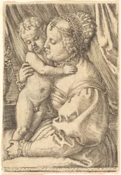 Madonna med blomvas