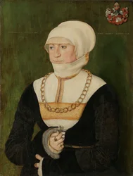 Porträtt av Magdalena Pittrichin, 1528.