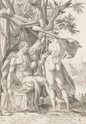 Hercules och Omphale, 1590