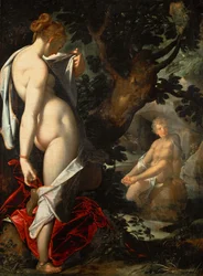 Nymfen Salmakis och Hermafroditos, ca 1580-1582