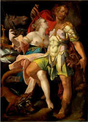 Magikern Ulysses och Circe (målning