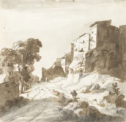 Bomarzo slott, 1625 (penna)
