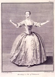 Dancing a Menuet, från "The Rudiments of Genteel Behaviour"