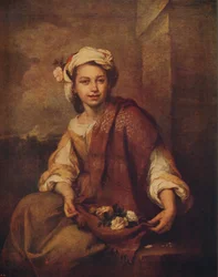 En spansk blomsterflicka, 1665-1670, c1915