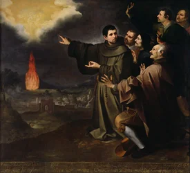 Broder Julian av Alcalas vision av den spanske kungen Filip II:s själs himmelsfärd, 1645-46