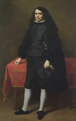 Porträtt av en herre i ruffkrage, ca 1670