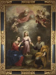 De himmelska och jordiska treenigheterna Pedroso Murillo, ca. 1680