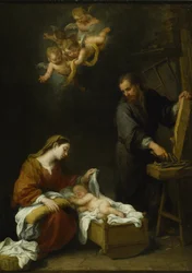 Den heliga familjen (olja på duk)