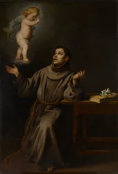 Visionen av den helige Antonius av Padua, 1652.