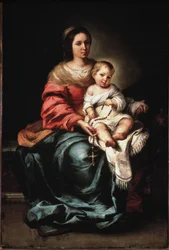 Jungfru från Rosenkransen - olja på duk, ca 1650