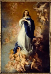 Immaculee design. Målning av Bartolome Murillo (1618-1682) Ec. Esp