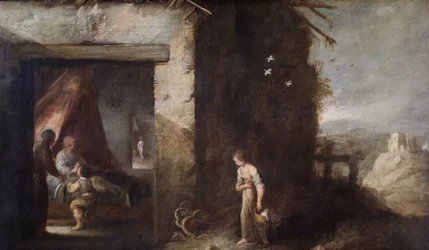 Isaac Blessing Jacob (olja på duk)