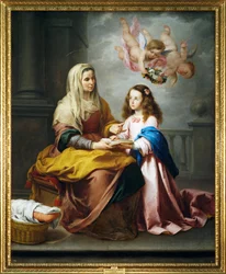 Sankta Anna och Jungfru Maria (målning på duk)