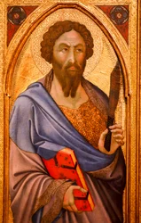 Sankt Bartolomeus. 1300-talet (Tempera på trä)