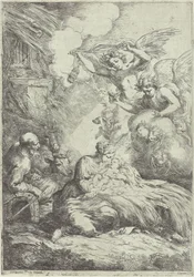 Nativity med änglar