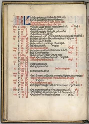 Missale: Höst. :: Augusti kalendersida, ೧೪೬೯.