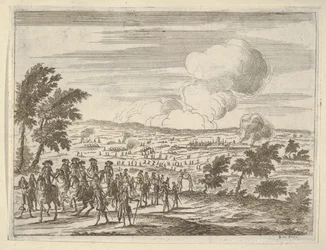 Hertigen och hans trupper vid Casalmaggiore, från L