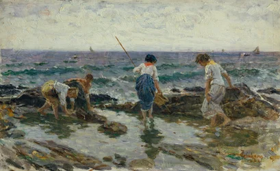 Söker skaldjur (olja på duk)
