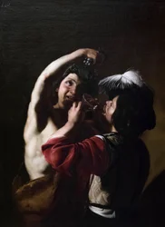 Bacchus och en drinkare