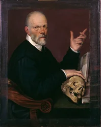 Porträtt av doktorn, Carlo Fontana (olja på duk)