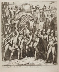 En hädare bryter benet när han klättrar över murarna till Vatikanen, 6 juli 1809