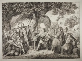 Gaius Mucius Scaevola i Lars Porsenas närvaro