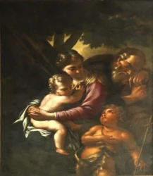 Heliga familjen och Sankt Johannes.