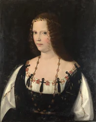 Porträtt av en ung dam, ca. 1510