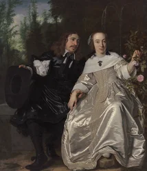 Abraham del Court och hans hustru Maria de Kaersgieter, 1654
