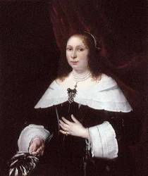 Dam i svart, ca 1640