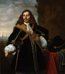 Porträtt av kapten Gideon de Wildt (1624-1665) - Målning av Bartholomeus van der Helst (1613-1670), olja på duk (135,8x119 cm)