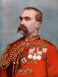 Generallöjtnant Alfred Gaselee, befälhavare för de brittiska styrkorna i Kina, 1902.