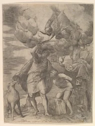 The Angel Staying the Arm of Abraham, efter 1552.