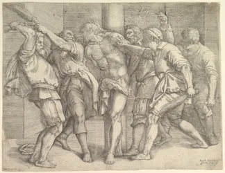 Flagelationen, ca. 1552-61.